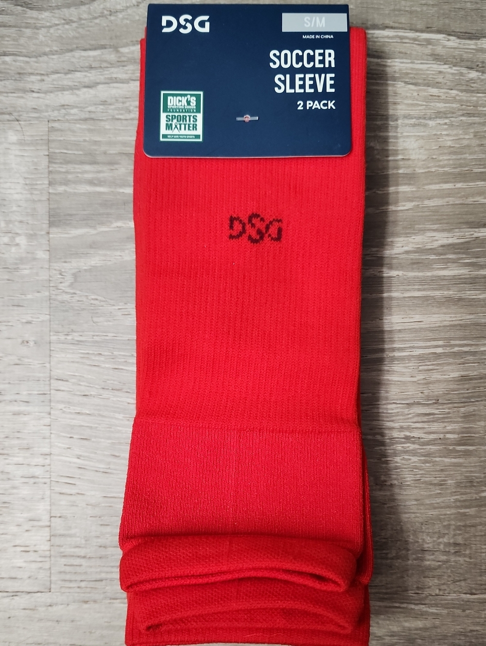 DSG Red Soccer Sleeve - 2 Pack (Athletic)